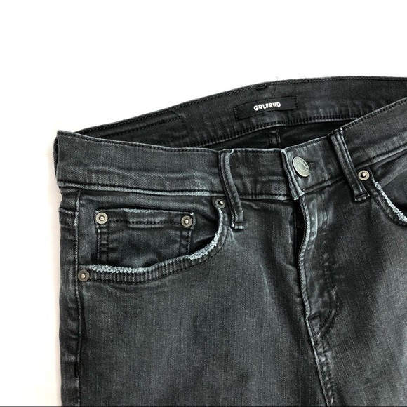 GRLFRND Candice ripped black stretch skinny jeans ankle jegging 27P 27 petite - Picture 13 of 16